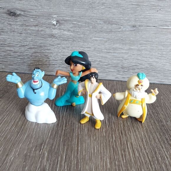 Disney Aladdin Toy Figures Bundle - 4 piece - Picture 1 of 3